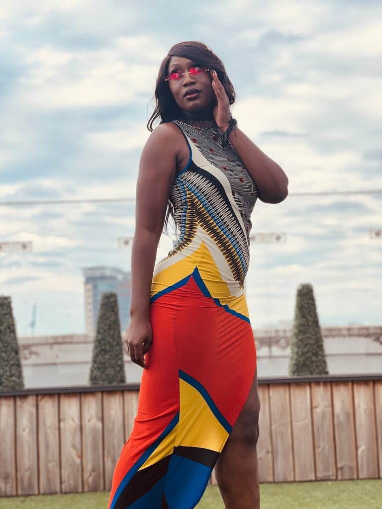 Bold + Beautiful Multi Print Dress - One Wear Freedom #product_tags#