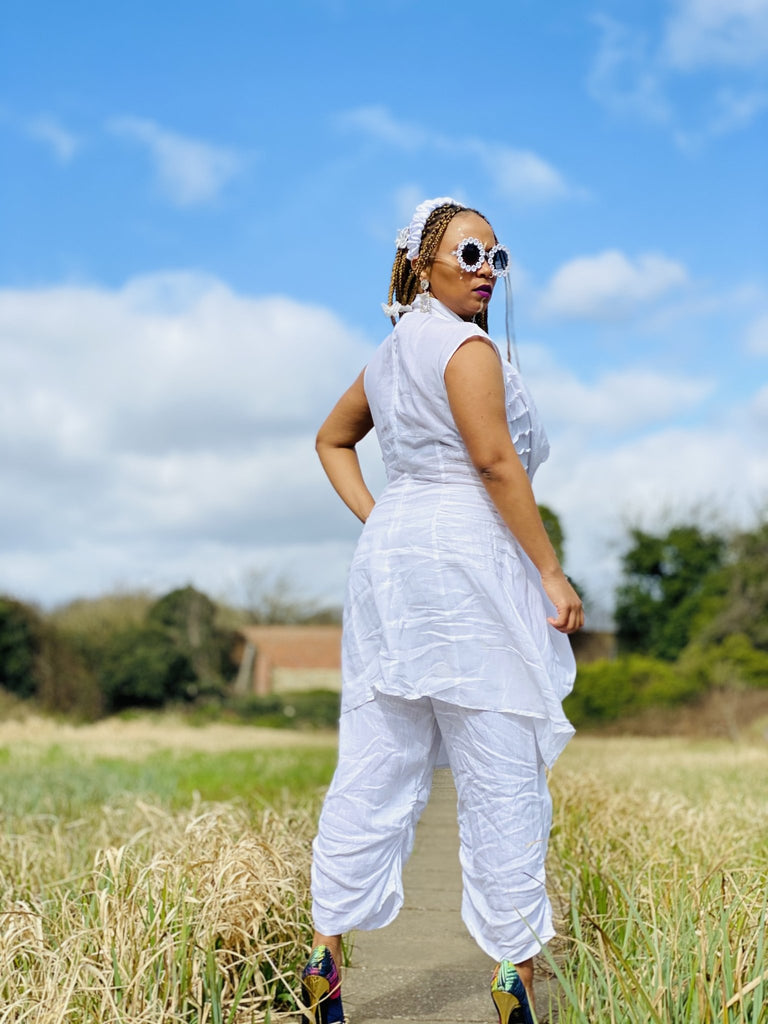 Imperial Cowlneck Blouse + Trouser Co-ord - One Wear Freedom #product_tags#