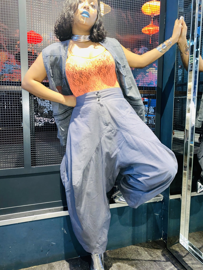Smokey Denim Aladdin Trousers - One Wear Freedom #product_tags#