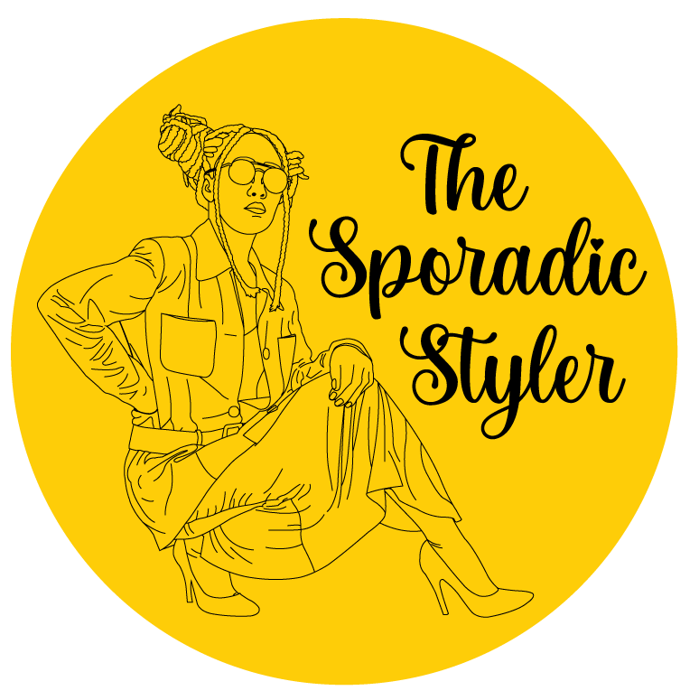 Icon of drawing of woman wearing rented outfit posing accompanied with the title The Sporadic Styler