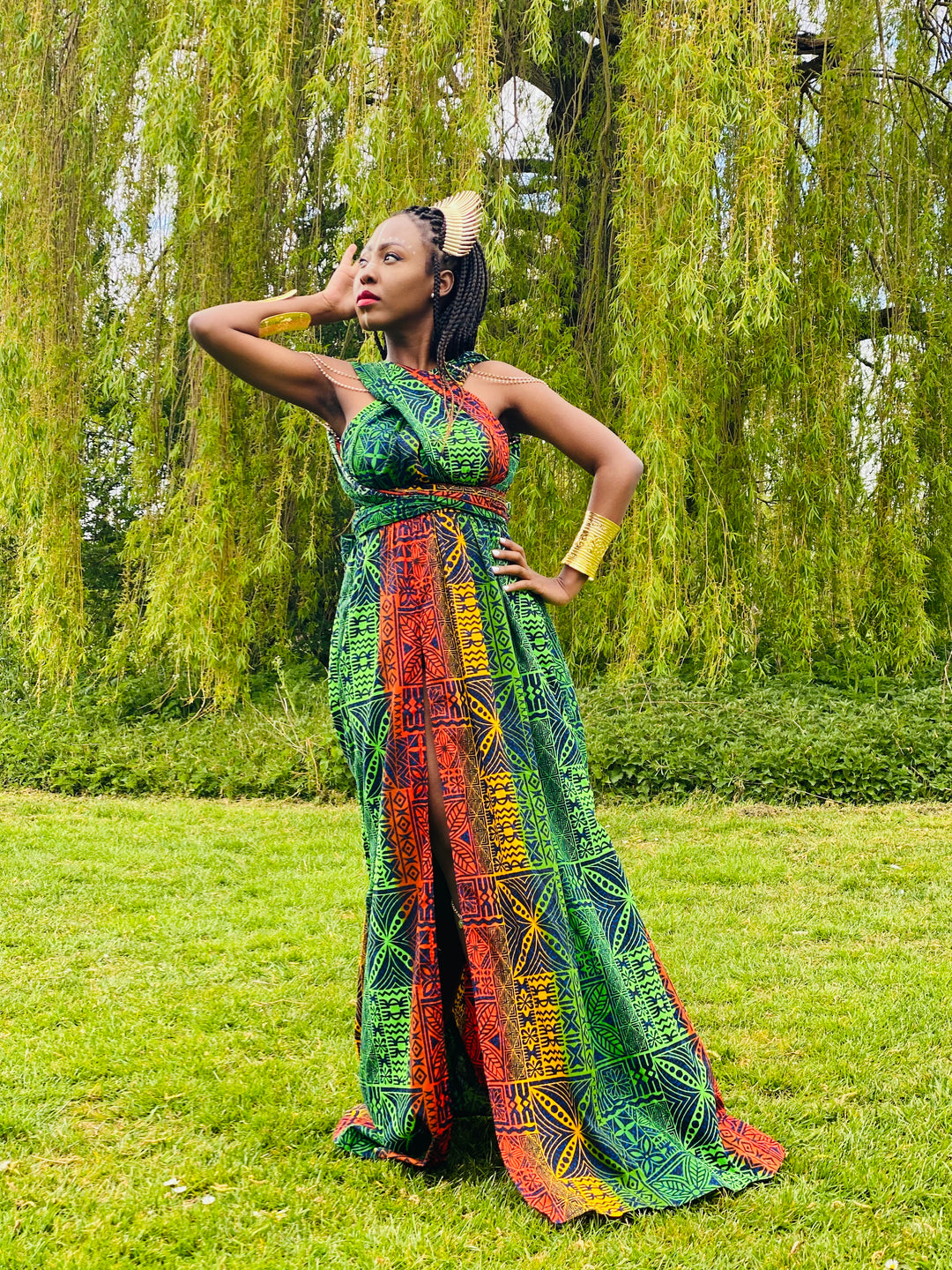 Faded Fiji Multi-Wrap Maxi Dress - One Wear Freedom 