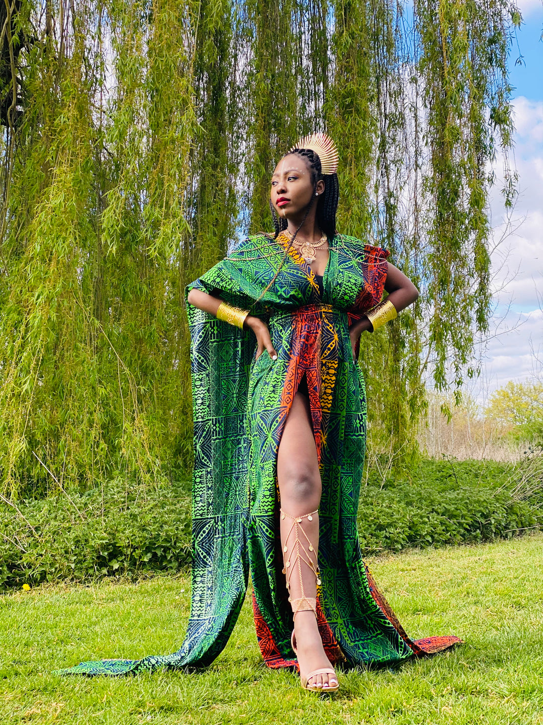 Faded Fiji Multi-Wrap Maxi Dress - One Wear Freedom 