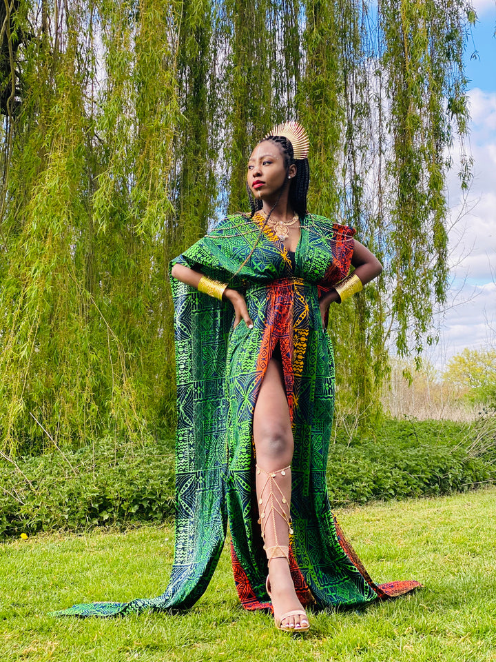Faded Fiji Multi-Wrap Maxi Dress - One Wear Freedom 
