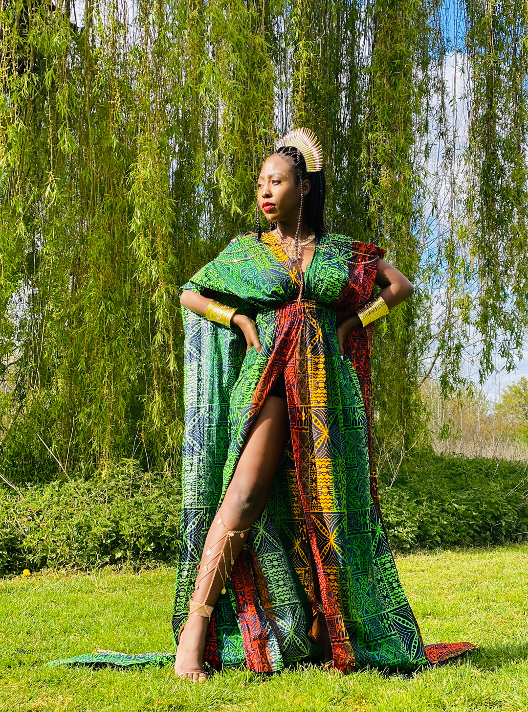Faded Fiji Multi-Wrap Maxi Dress - One Wear Freedom 