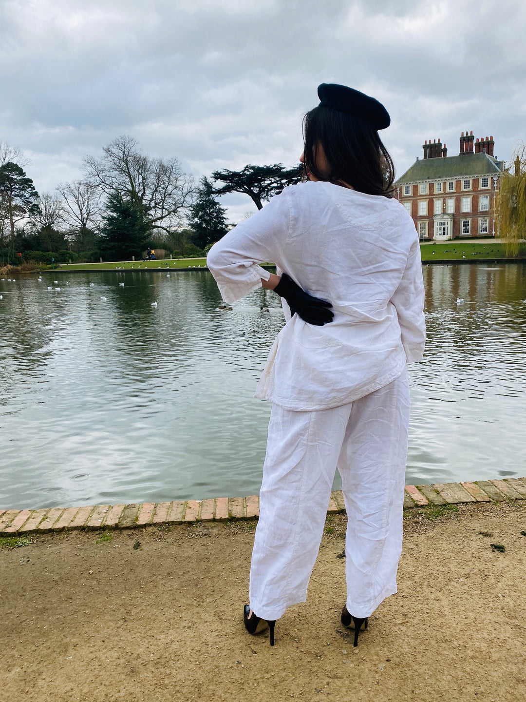 Moonflower A-Line Flax Blouse + Trouser Co-ord - One Wear Freedom 