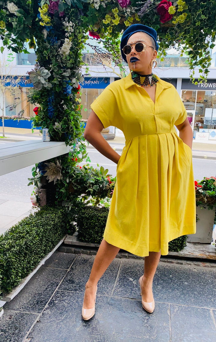 Daffodil Flax Dress - One Wear Freedom - Front Main