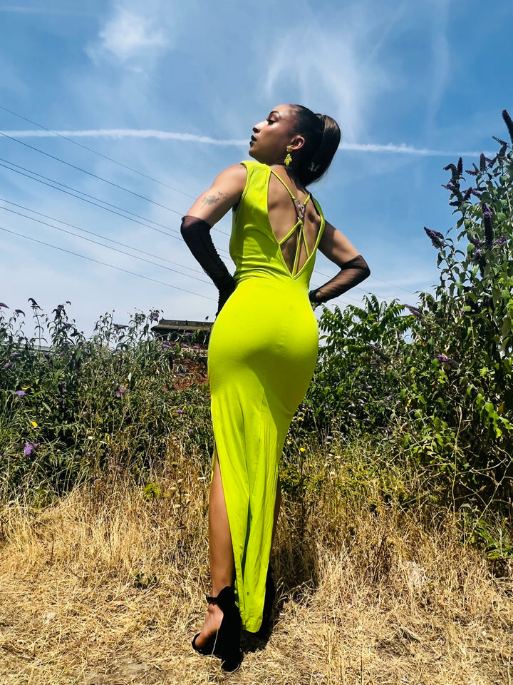 Lime + Crystal Straight Up Dress