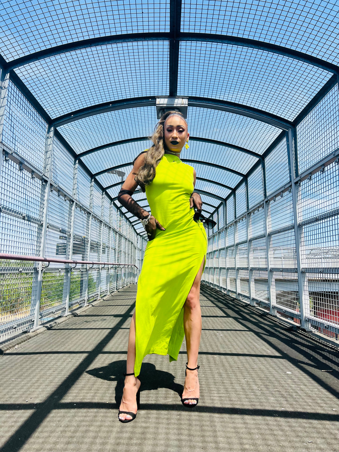 Lime + Crystal Straight Up Dress