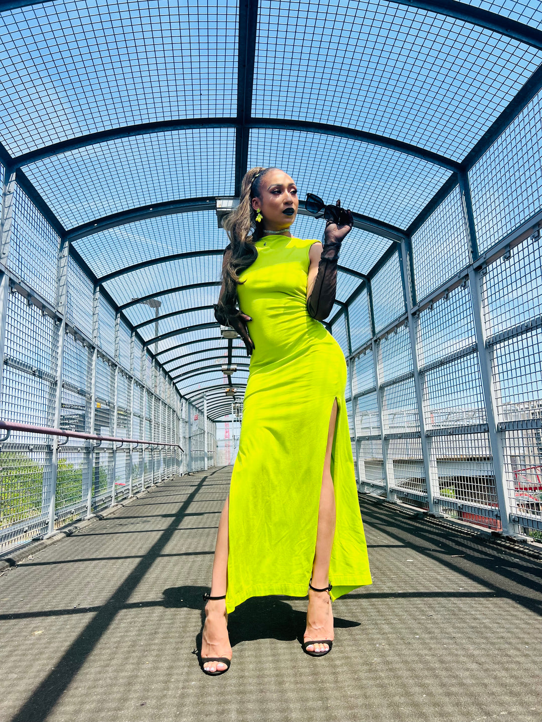 Lime + Crystal Straight Up Dress