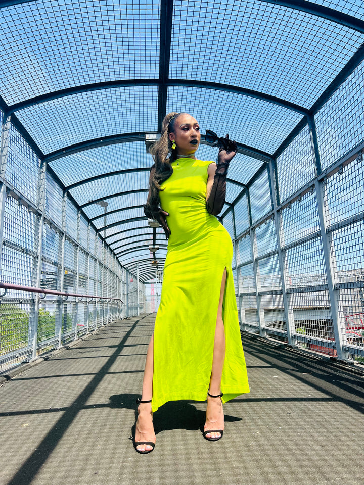 Lime + Crystal Straight Up Dress