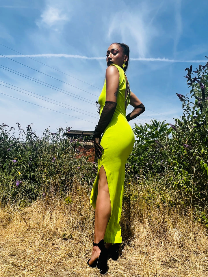 Lime + Crystal Straight Up Dress
