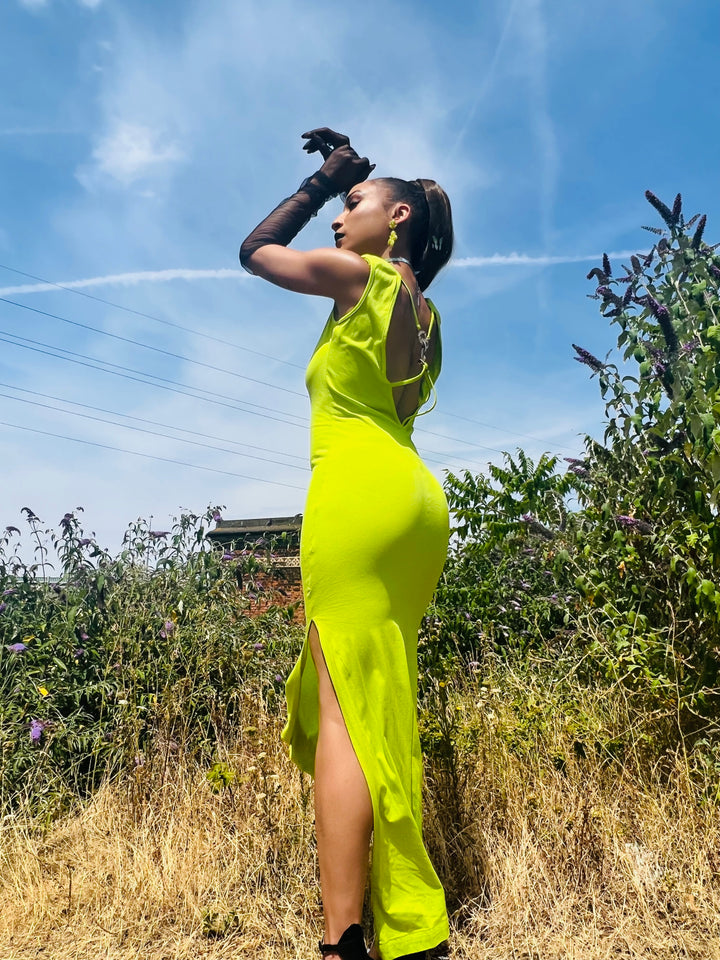 Lime + Crystal Straight Up Dress