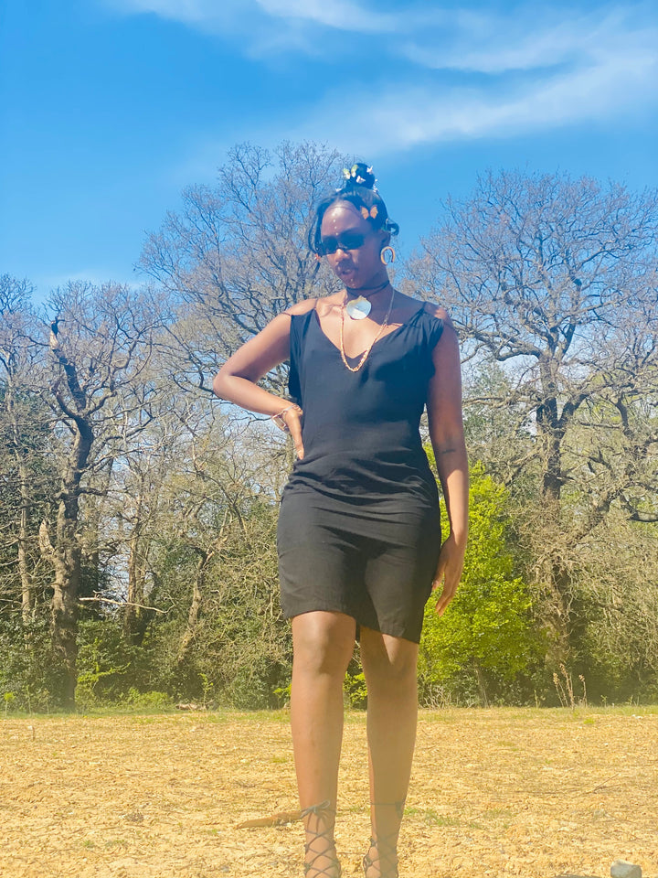 Noir n Chains Shift Dress - One Wear Freedom 