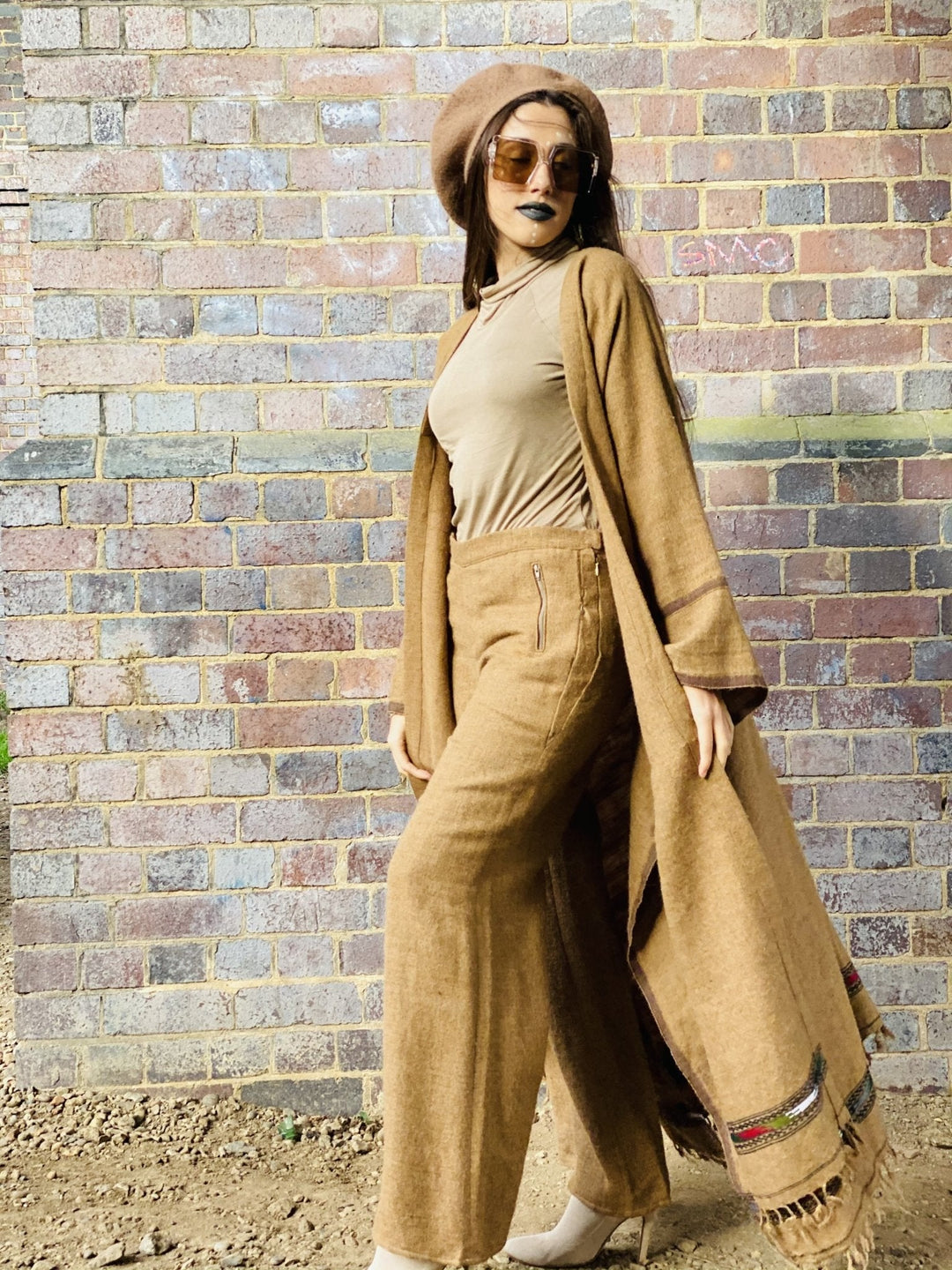 Afghan Desert Maxi Coat + Trouser Suit - One Wear Freedom 