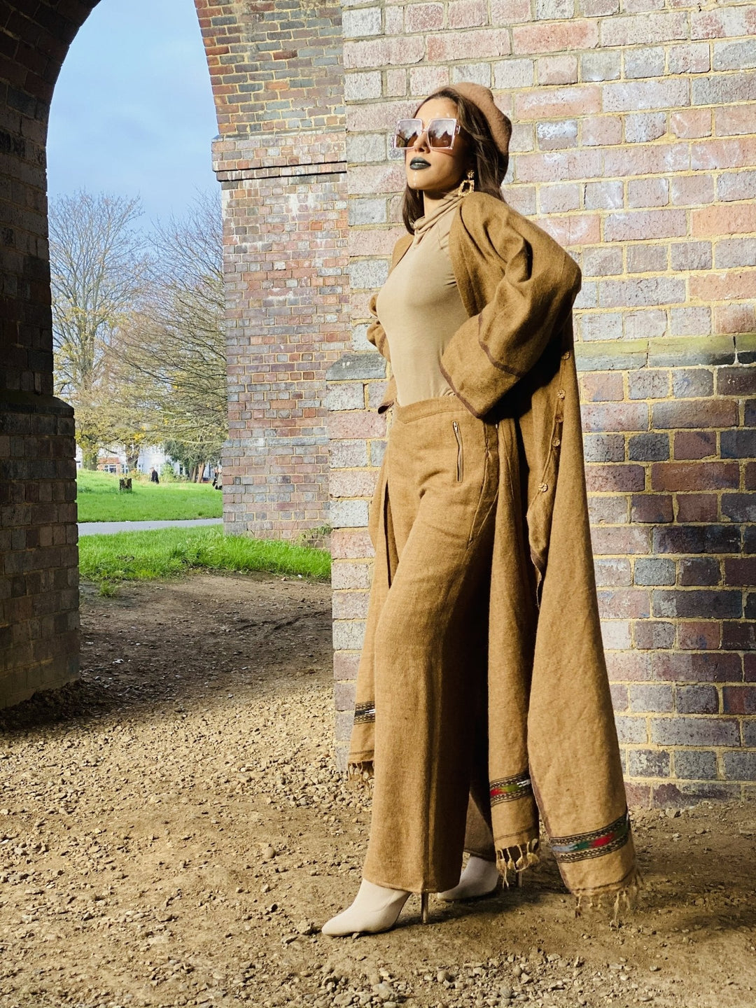 Afghan Desert Maxi Coat + Trouser Suit - One Wear Freedom 