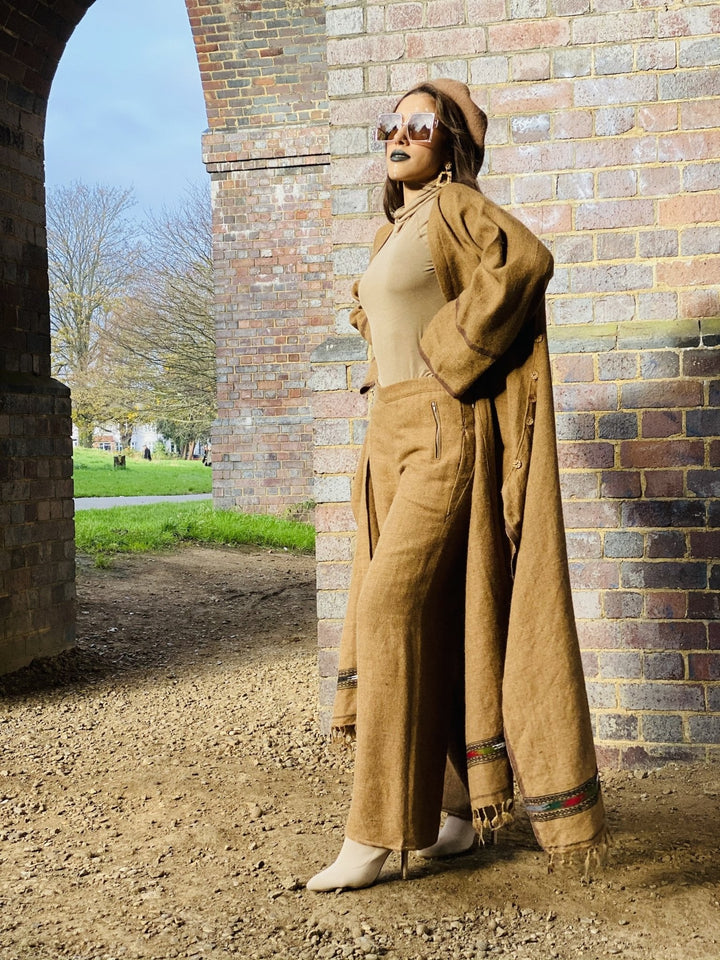 Afghan Desert Maxi Coat + Trouser Suit - One Wear Freedom 