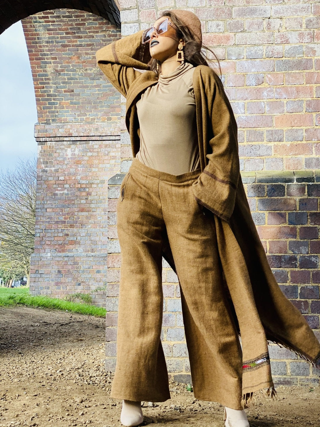 Afghan Desert Maxi Coat + Trouser Suit - One Wear Freedom 