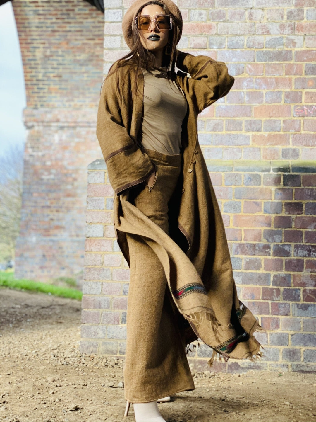 Afghan Desert Maxi Coat + Trouser Suit - One Wear Freedom 