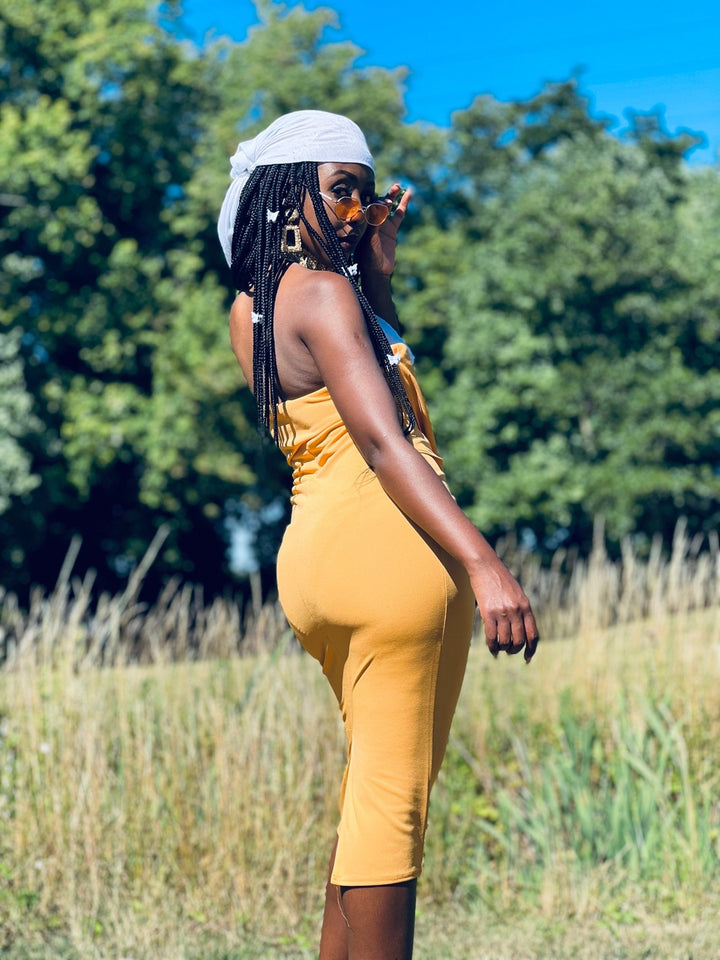 Apricot Bow Boobtube Dress - One Wear Freedom 