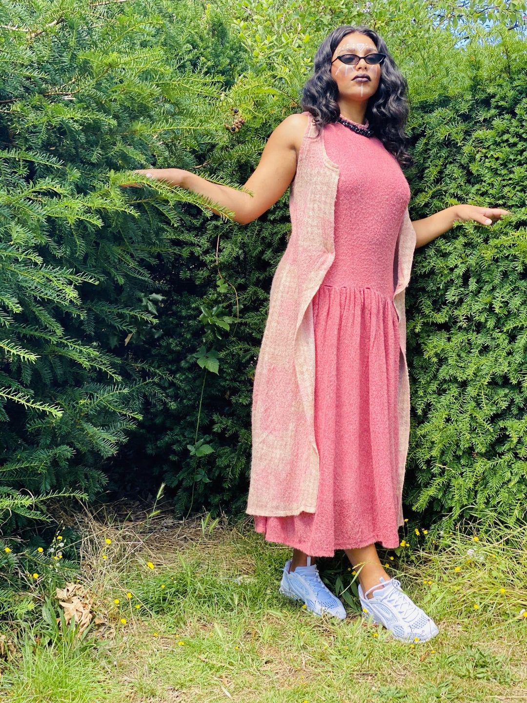 Azalea Dusty Pink Maxi Waist Coat - One Wear Freedom 