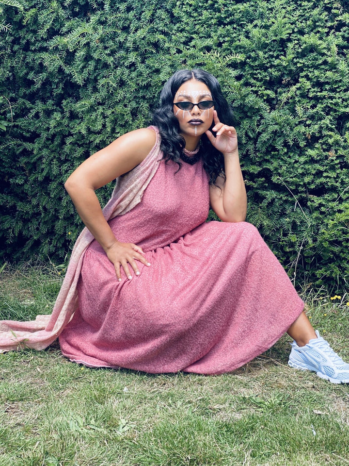 Azalea Dusty Pink Maxi Waist Coat - One Wear Freedom 