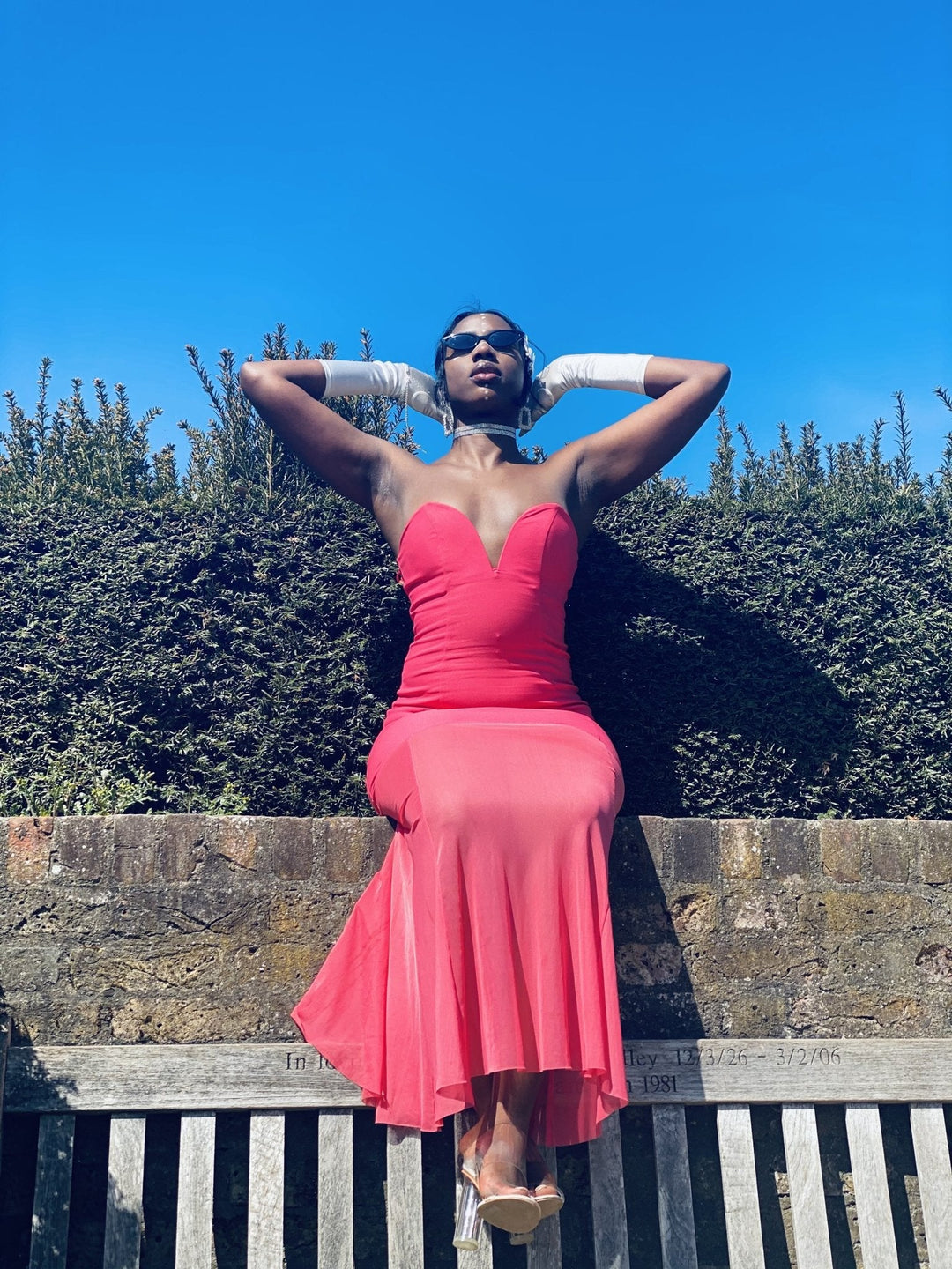 Azalea Heartline Gown with Mesh Trail - One Wear Freedom 