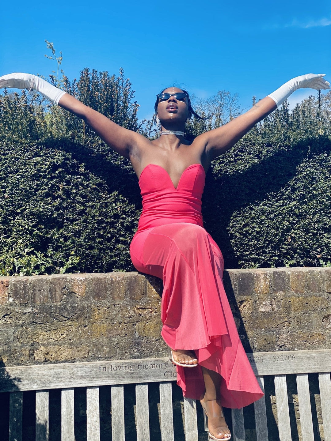 Azalea Heartline Gown with Mesh Trail - One Wear Freedom 