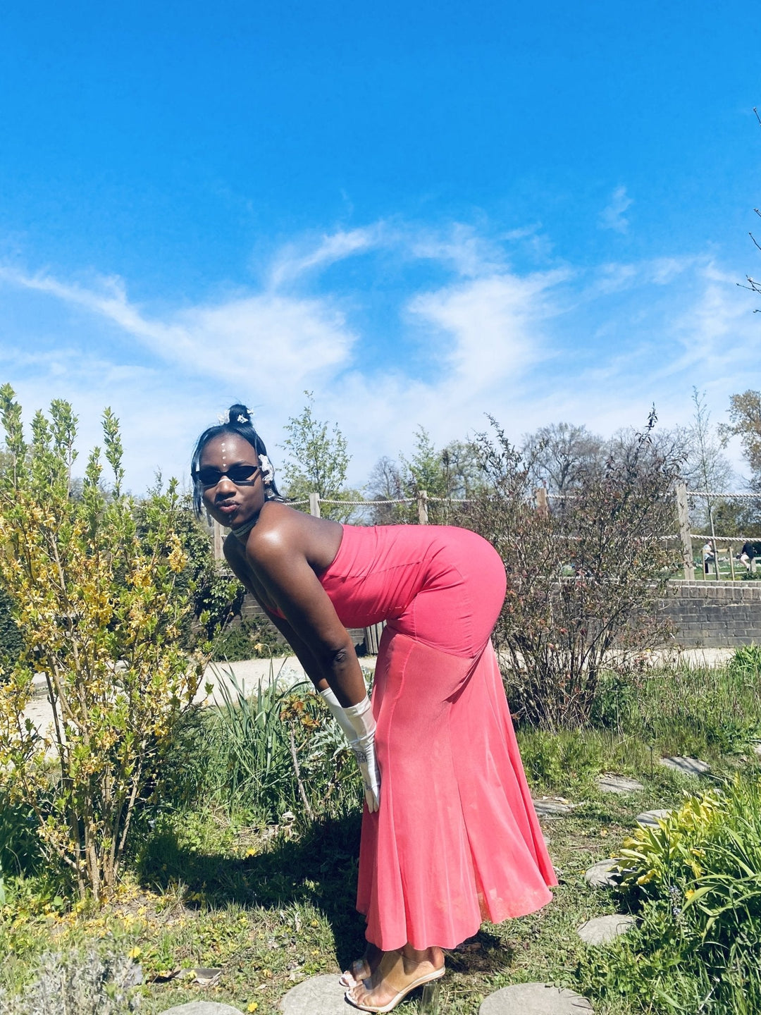 Azalea Heartline Gown with Mesh Trail - One Wear Freedom 