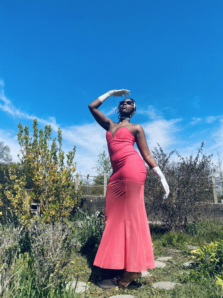 Azalea Heartline Gown with Mesh Trail - One Wear Freedom 