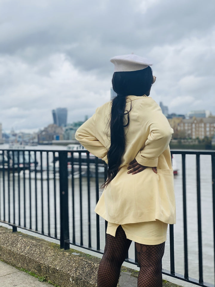 Baby Magnolia Mini Dress, Mini Skirt + Long Blazer Suit - One Wear Freedom 