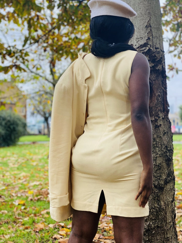 Baby Magnolia Mini Dress, Mini Skirt + Long Blazer Suit - One Wear Freedom 