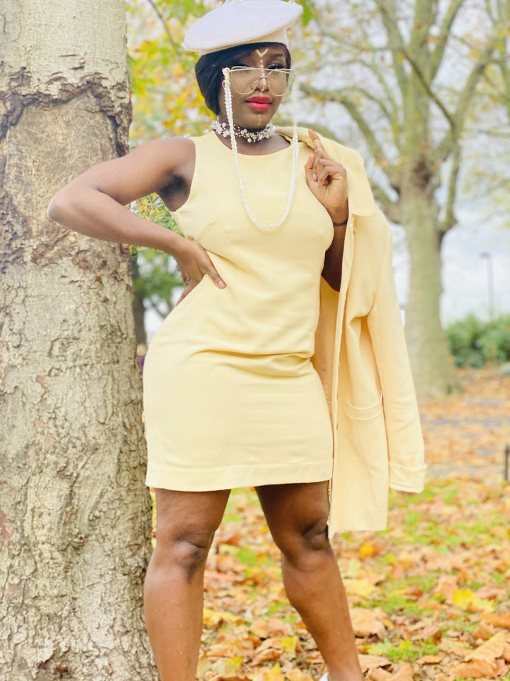 Baby Magnolia Mini Dress, Mini Skirt + Long Blazer Suit - One Wear Freedom 