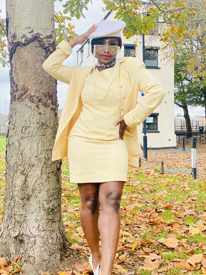 Baby Magnolia Mini Dress, Mini Skirt + Long Blazer Suit - One Wear Freedom 