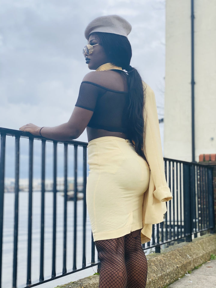 Baby Magnolia Mini Dress, Mini Skirt + Long Blazer Suit - One Wear Freedom 