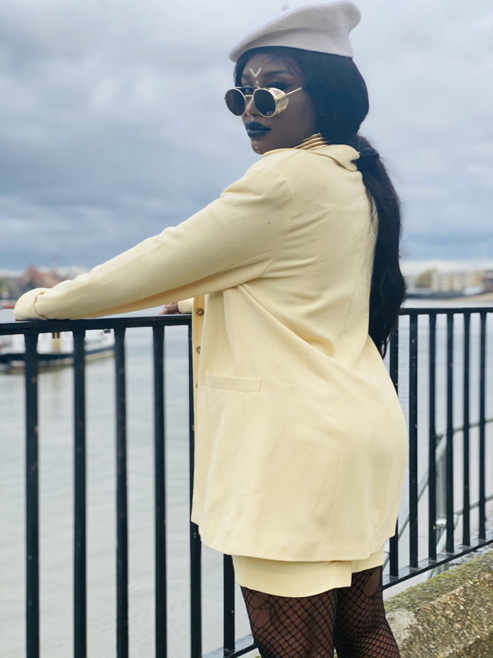 Baby Magnolia Mini Dress, Mini Skirt + Long Blazer Suit - One Wear Freedom 