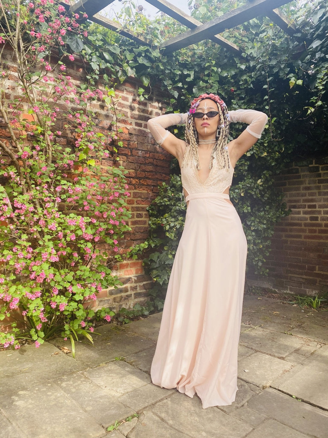 Baby Peony Lace Cut-Out Gown - One Wear Freedom #product_tags#