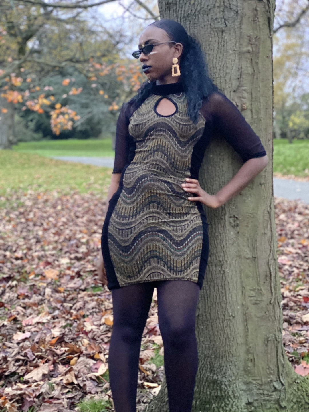 Bejewelled Black Velvet Mini Dress - One Wear Freedom 