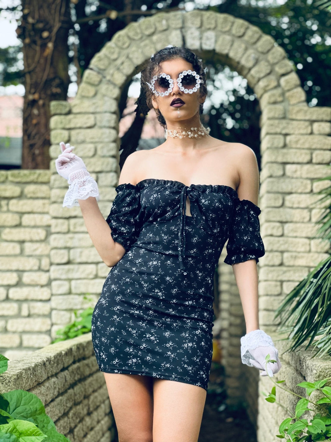 Black + Grey Heather Mini Dress - One Wear Freedom #product_tags#
