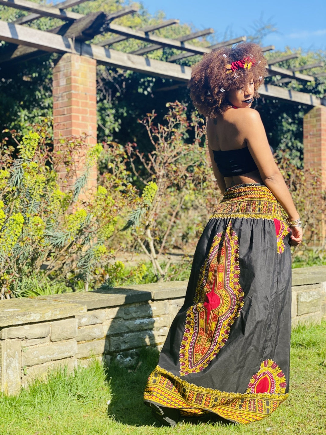 Black Sunshine Dashiki Dress/Skirt - One Wear Freedom 