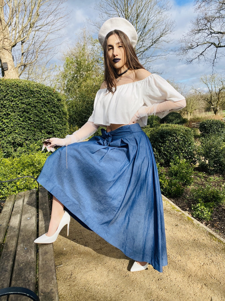 Bluebell Poofy Layered Skirt - One Wear Freedom side front