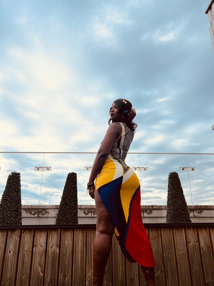 Bold + Beautiful Multi Print Dress - One Wear Freedom 