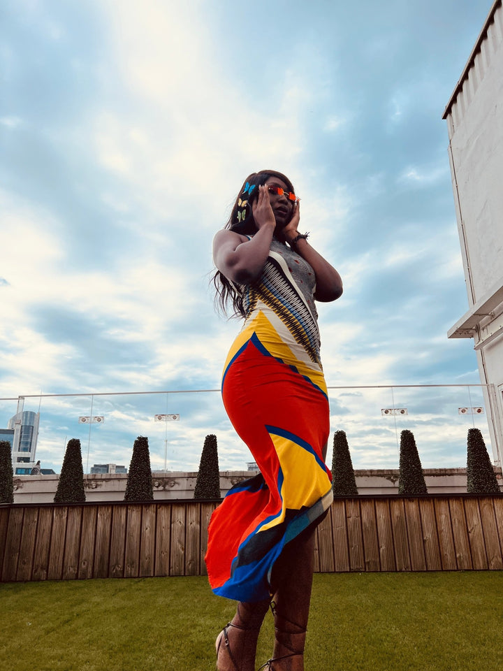 Bold + Beautiful Multi Print Dress - One Wear Freedom 
