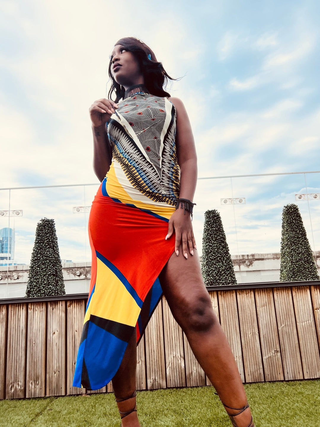 Bold + Beautiful Multi Print Dress - One Wear Freedom 