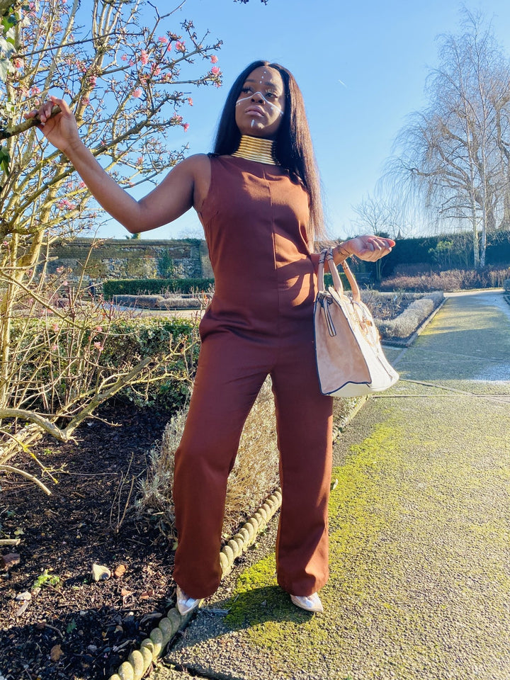 Brown Box Jumpsuit - One Wear Freedom front 2