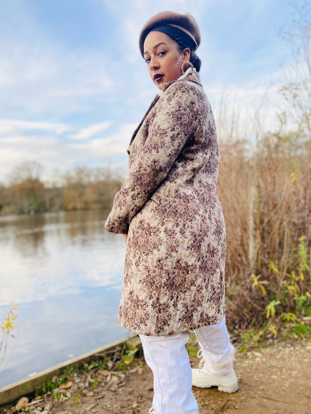 Caramel + Chestnut Flower Coat - One Wear Freedom 