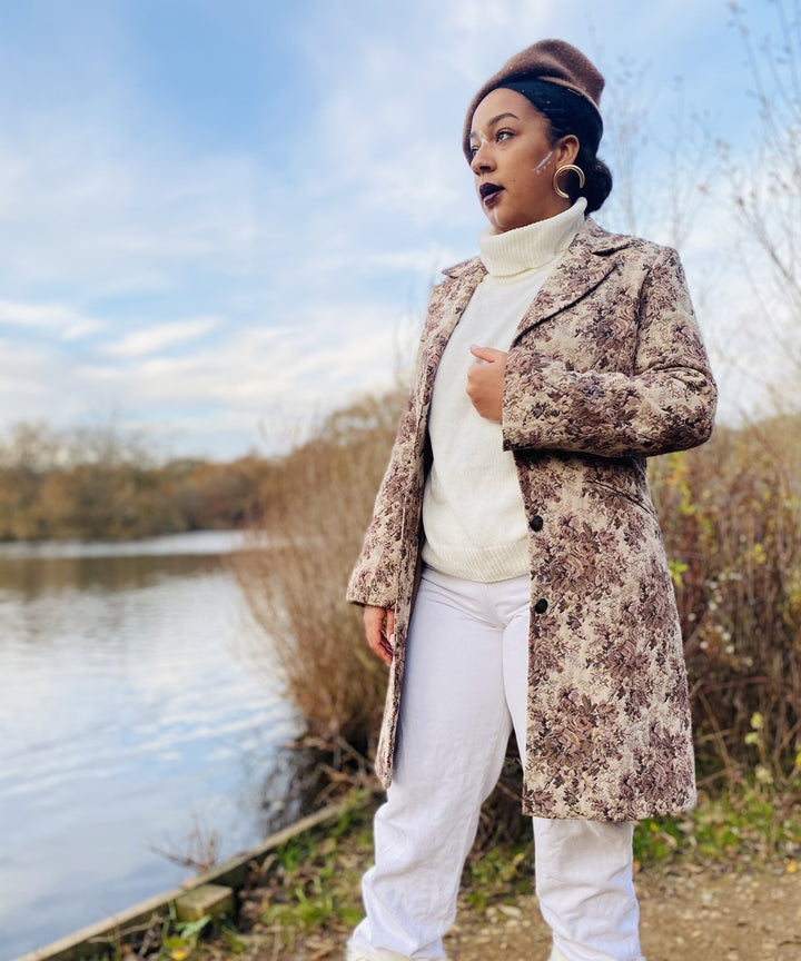 Caramel + Chestnut Flower Coat - One Wear Freedom 