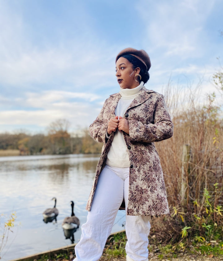 Caramel + Chestnut Flower Coat - One Wear Freedom 