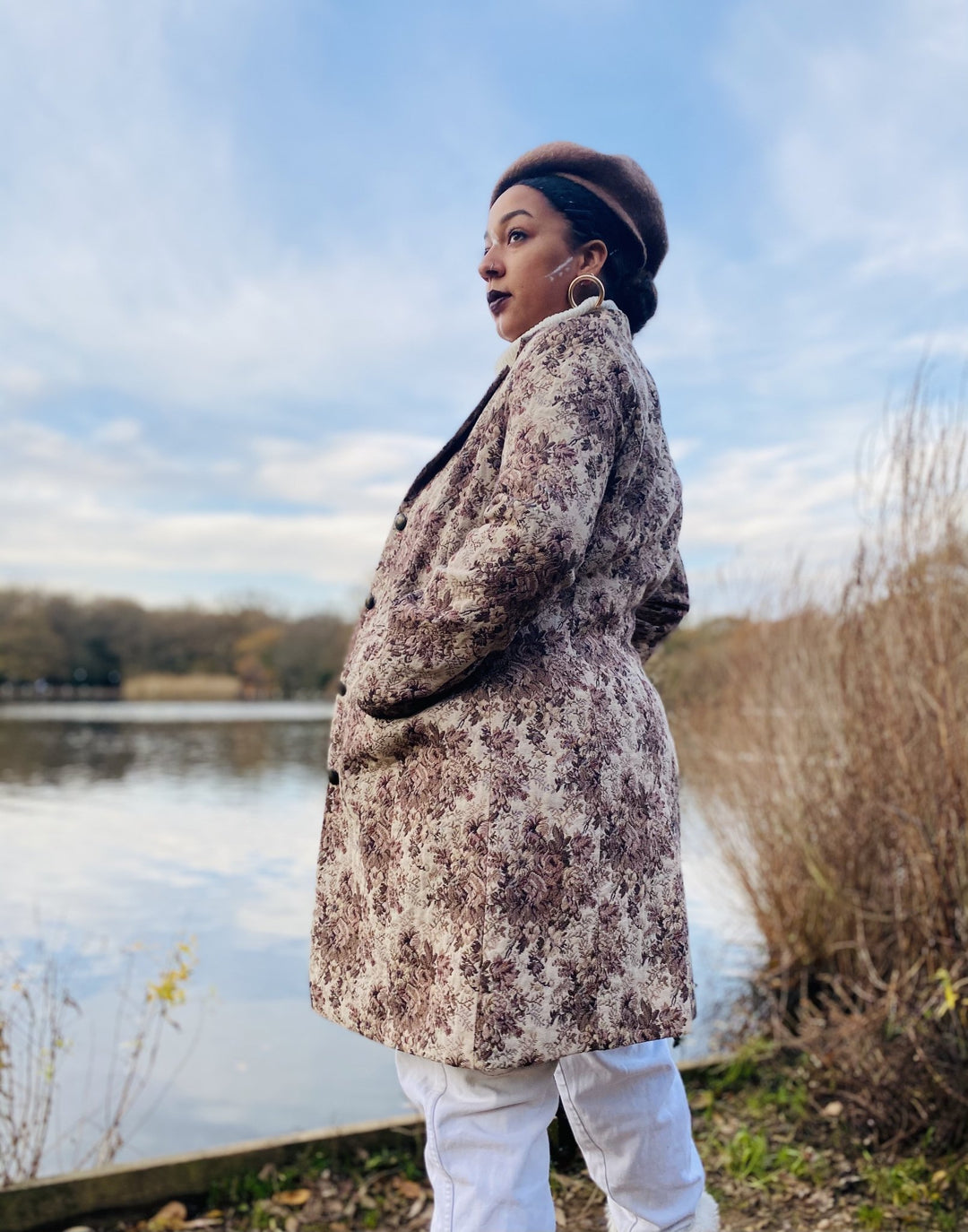 Caramel + Chestnut Flower Coat - One Wear Freedom 