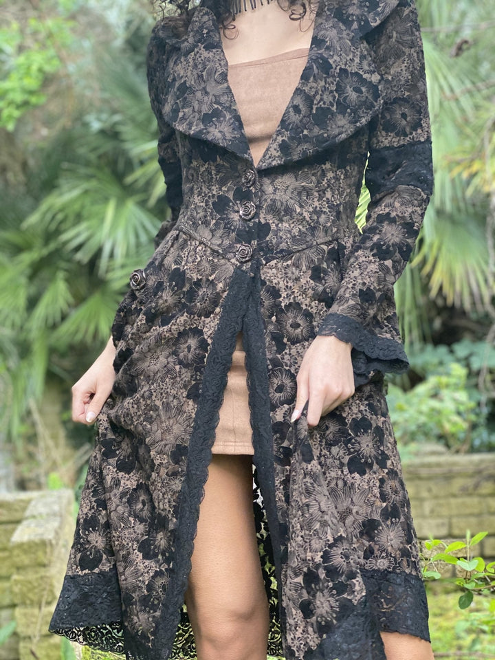 Caramel + Dark Chocolate Lace Plush Coat - One Wear Freedom 