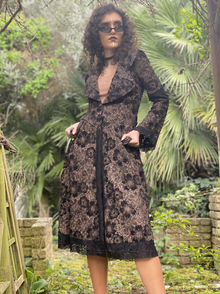 Caramel + Dark Chocolate Lace Plush Coat - One Wear Freedom 